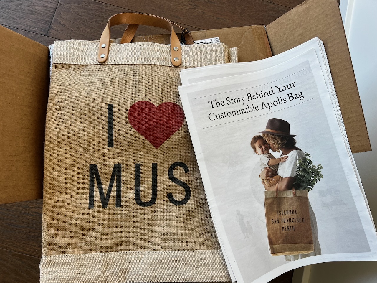 Custom "I Love MUS" Apolis Bag (1 of 10) Image