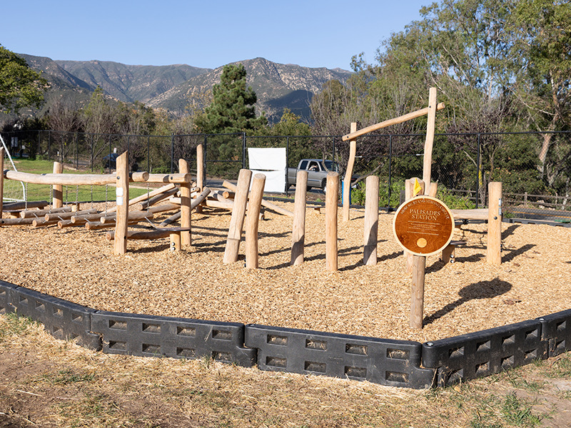 Outdoor fitness and wellness stations